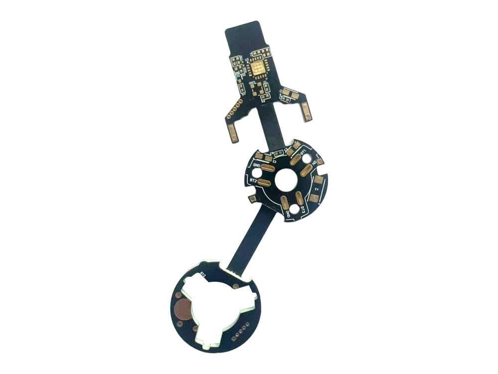 Rigid-flexible board：Hard board 4-layers-2.4mm+2-layers FPC-0.2mm